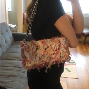 Fabric crossbody purse
